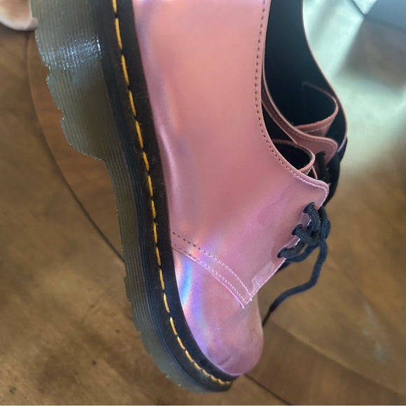 Dr. Martens 1461 Iced Metallic Mallow Pink Oxford, size 8 womens :) like new! - Picture 6 of 7